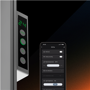 Aeno Premium Eco Smart Quadro, 500 Вт, белый - Настенный обогреватель