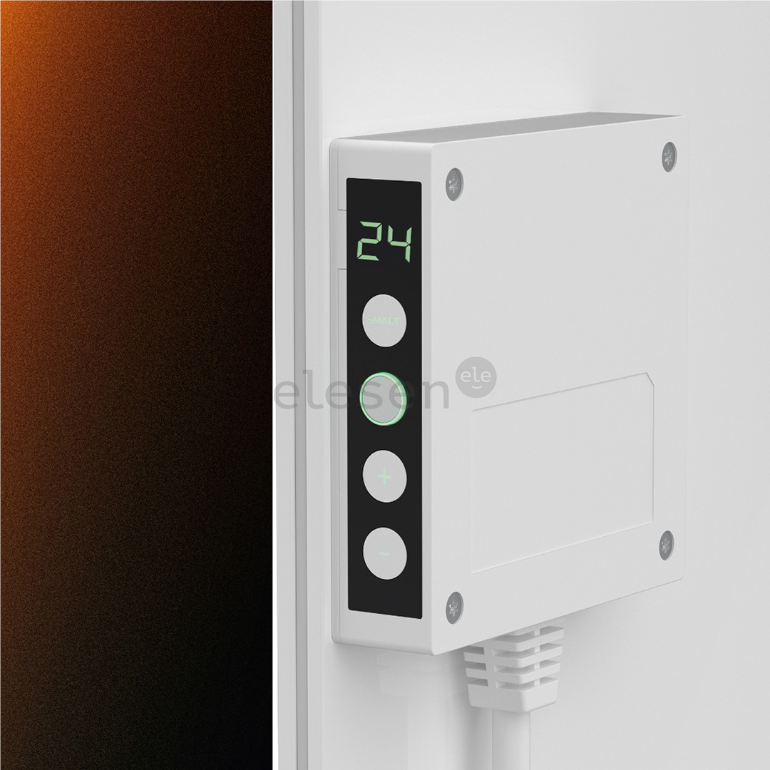 Aeno Premium Eco Smart Quadro, 500 W, baltas - Sieninis šildytuvas