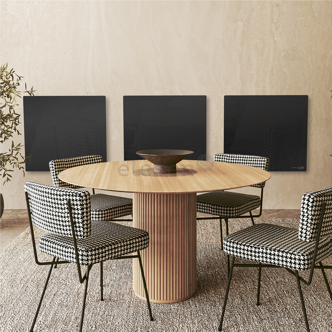 Aeno Premium Eco Smart Quadro, 500 Вт, черный - Настенный обогреватель