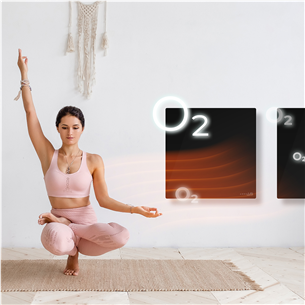 Aeno Premium Eco Smart Quadro, 500 Вт, черный - Настенный обогреватель