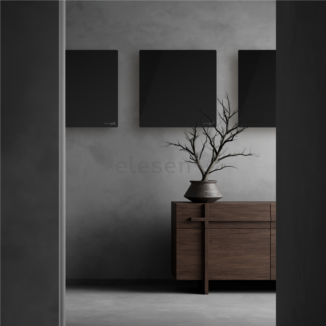 Aeno Premium Eco Smart Quadro, 500 Вт, черный - Настенный обогреватель