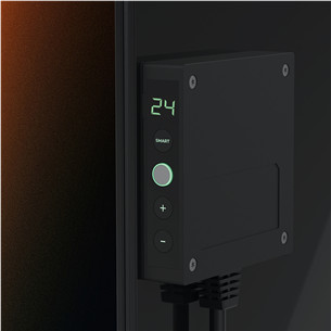 Aeno Premium Eco Smart Quadro, 500 W, juodas - Sieninis šildytuvas