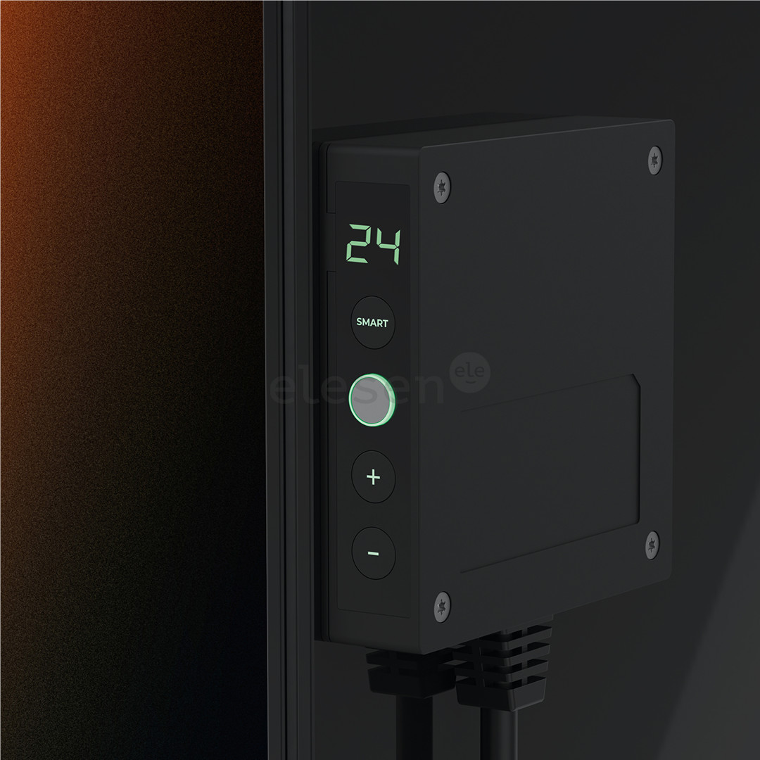 Aeno Premium Eco Smart Quadro, 500 W, juodas - Sieninis šildytuvas