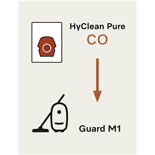 Miele CO XL HyClean Pure, Guard M1, 8 vnt. - Dulkių maišeliai