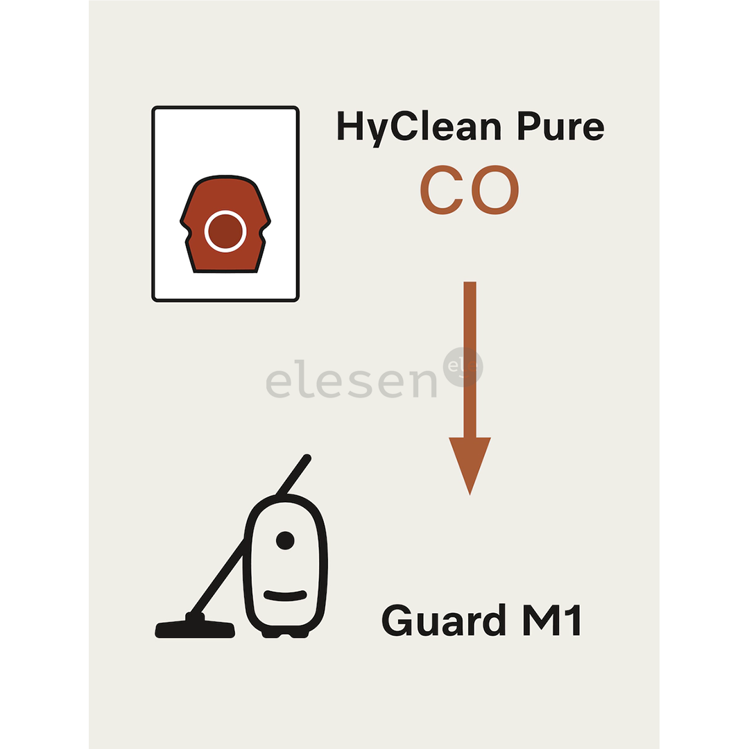 Miele CO XL HyClean Pure, Guard M1, 8 vnt. - Dulkių maišeliai