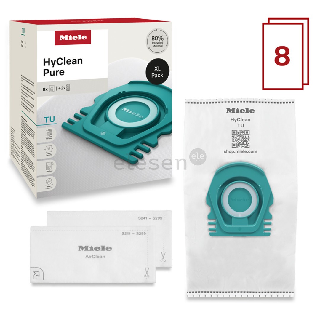 Miele TU XL HyClean Pure, Guard L1 & Guard S1, 8 шт. - Мешки-пылесборники