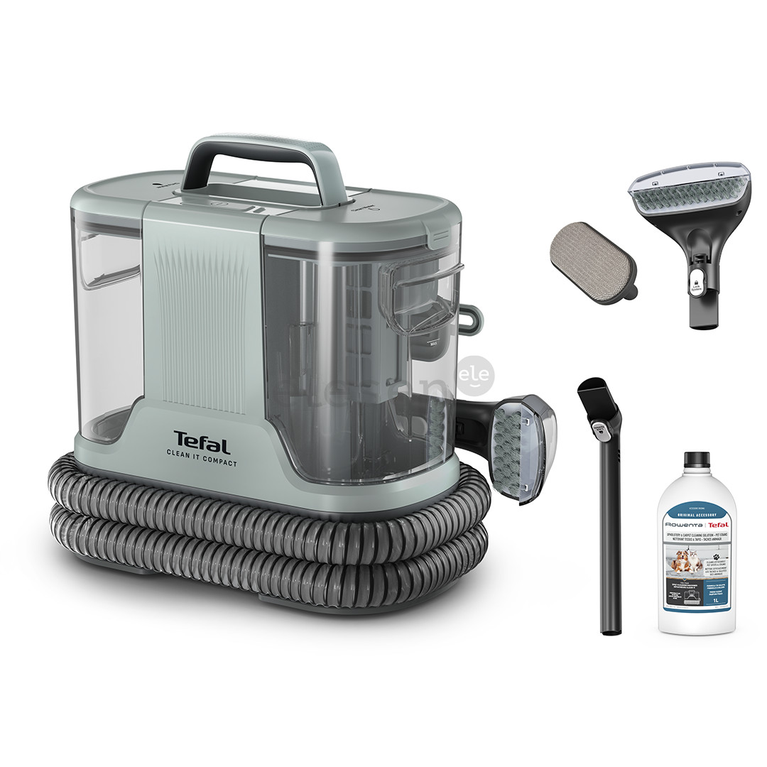Tefal Clean It Compact, žalias - Kilimų ir apmušalų valymo įrenginys