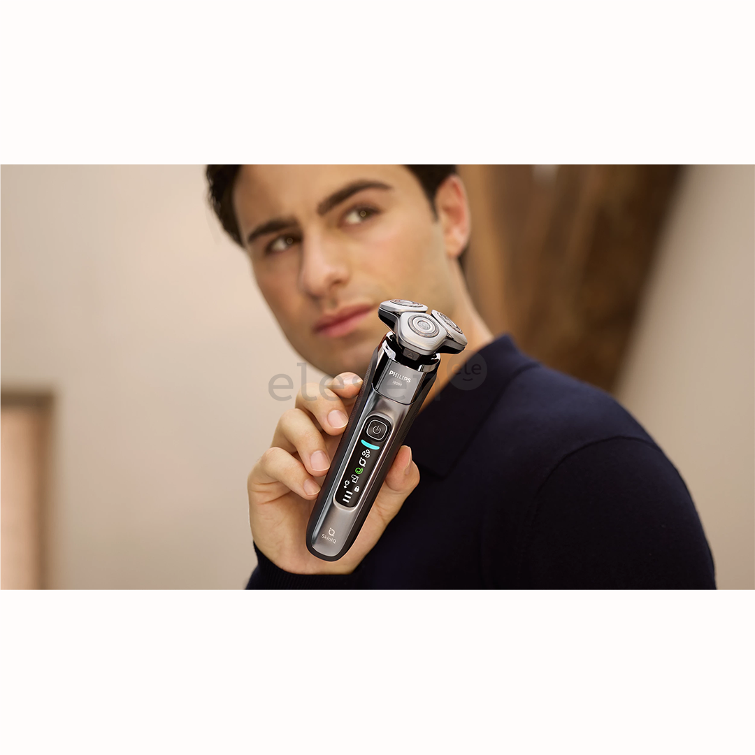 Philips i9000, SkinIQ, Wet & Dry, tamsiai pilka - Barzdaskutė
