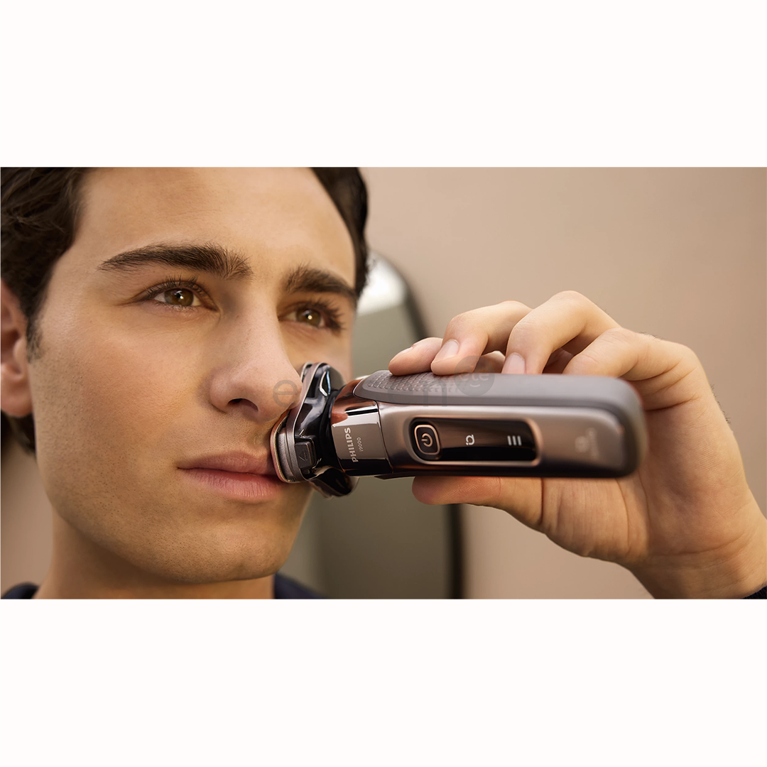 Philips i9000, SkinIQ, Wet & Dry, tamsiai pilka - Barzdaskutė