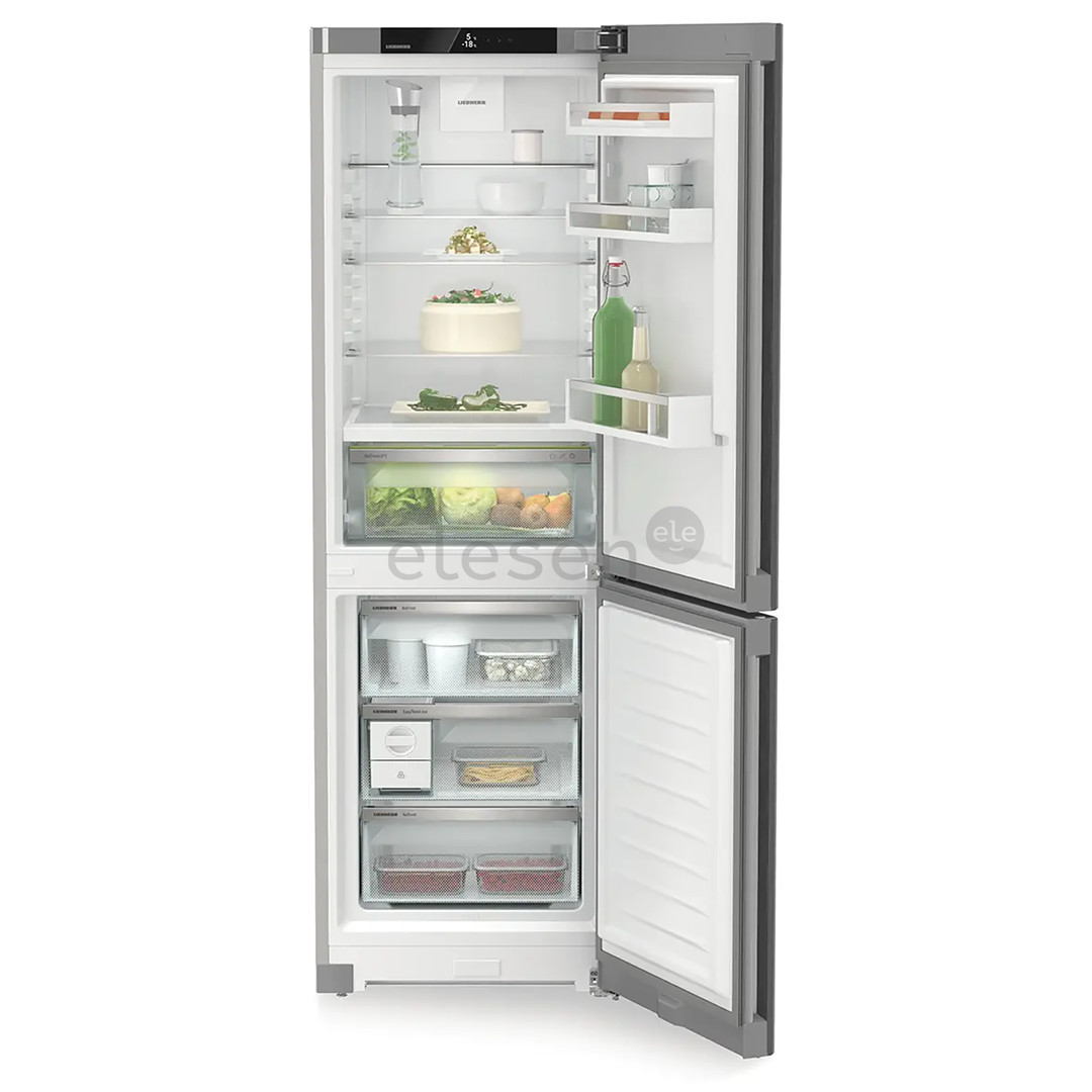 Liebherr Plus BioFresh NoFrost, 320 L, aukštis 186 cm, sidabro spalvos - Šaldytuvas