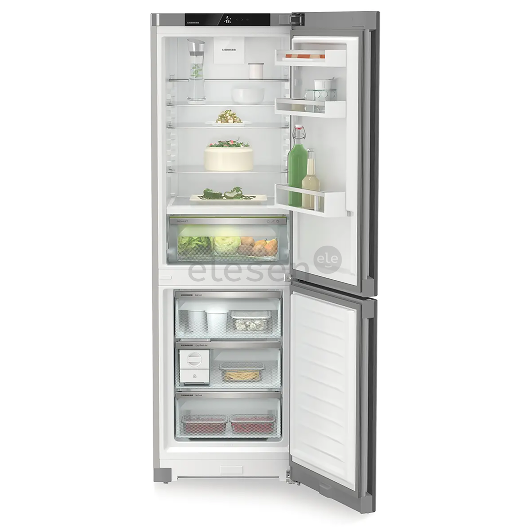 Liebherr Plus BioFresh NoFrost, 320 L, aukštis 186 cm, sidabro spalvos - Šaldytuvas