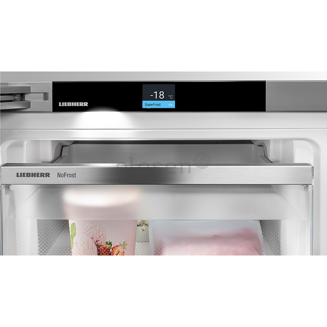 Liebherr Plus BioFresh NoFrost, 320 L, aukštis 186 cm, sidabro spalvos - Šaldytuvas