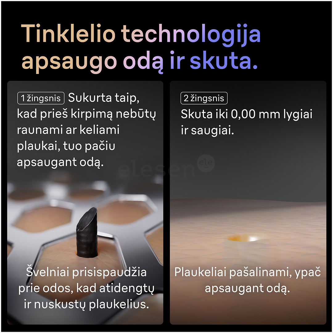 Braun Series 9 Pro+ Wet & Dry, 6 viename, SmartCare centras ir PowerCase, tamsiai pilkas - Skustuvas