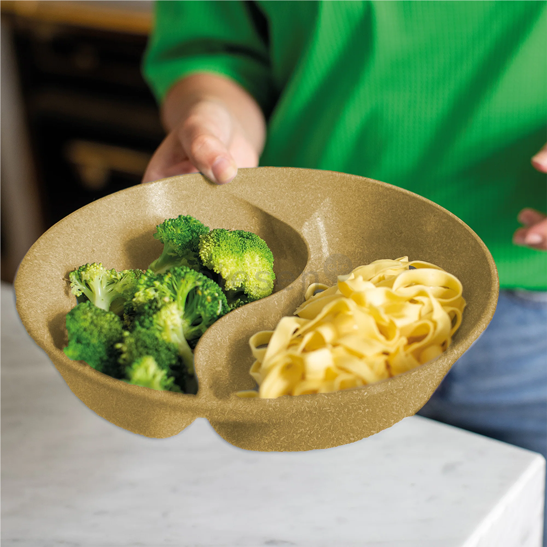 Koziol Connect Separee, 1,5 л, коричневый - Тарелка с крышкой