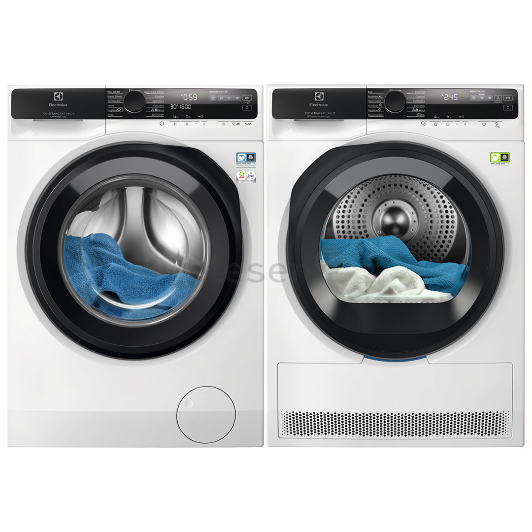 Electrolux, 9 kg + 8 kg - Washing machine + Clothes dryer