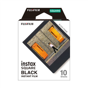 Fuji Instax Square Film Black Frame, 10 vnt. - Fotoplokštelės 8720094754345