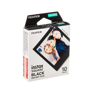 Fuji Instax Square Film Black Frame, 10 vnt. - Fotoplokštelės