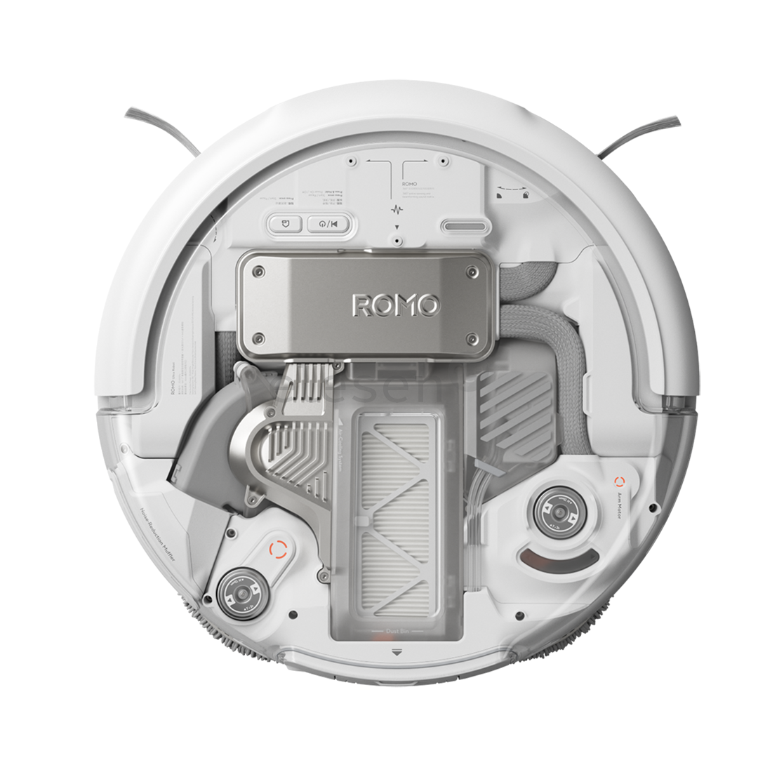DJI Romo A, wet & dry, baltas/skaidrus - Dulkių siurblys robotas