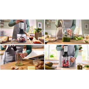 Bosch ErgoMaster, Series 6, 1200 Вт, нерж. сталь - Погружной блендер