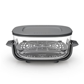 Ninja CRISPi, 3,8 L, CleanCrisp, skaidrus - Stiklinis indas su užsegamu dangčiu