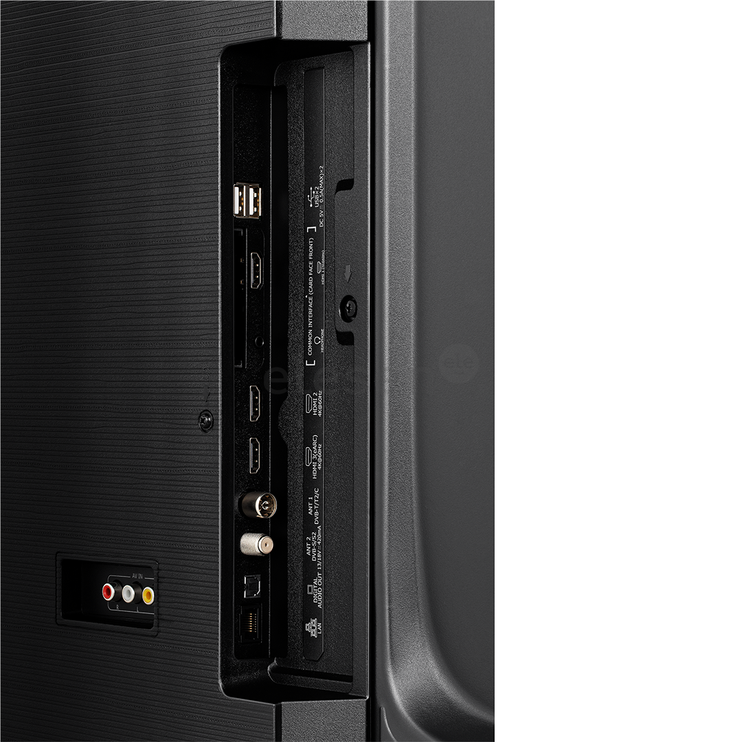 Hisense E7Q, 55'', 4K UHD, QLED, juodas - Televizorius