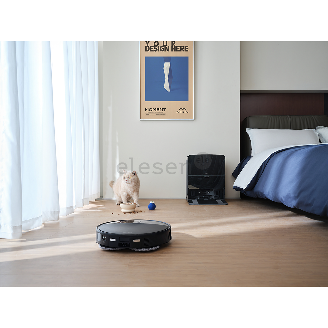 Roborock Saros 10R, wet & dry, black - Robot vacuum cleaner