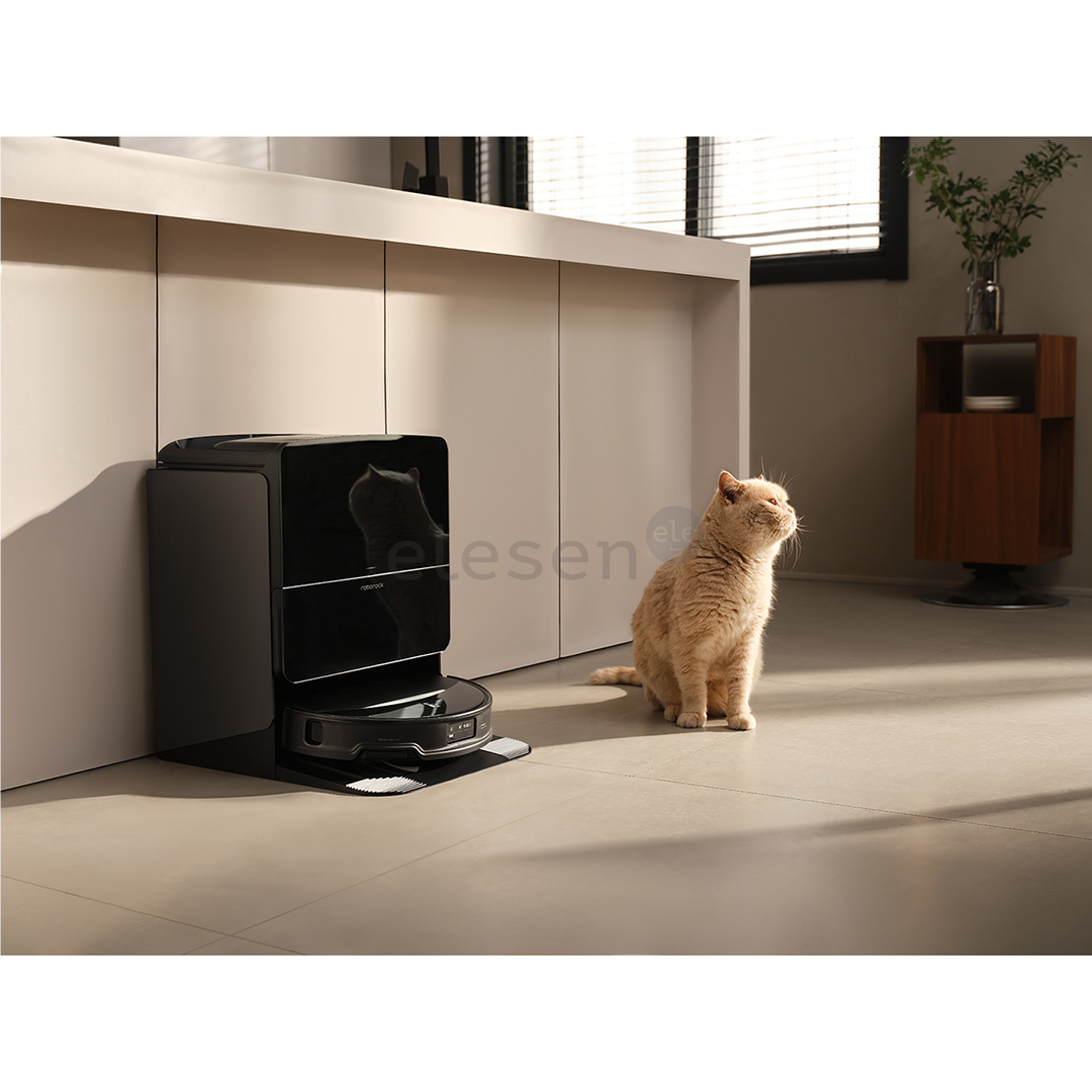 Roborock Saros 10R, wet & dry, black - Robot vacuum cleaner