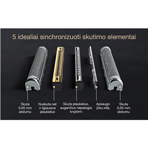 Braun Series 9 Pro+ Wet & Dry, 6-in-1 SmartCare centre and PowerCase, sidabro spalvos - Skustuvas