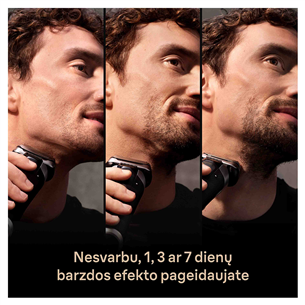 Braun Series 9 Pro+ Wet & Dry, 6-in-1 SmartCare centre and PowerCase, sidabro spalvos - Skustuvas