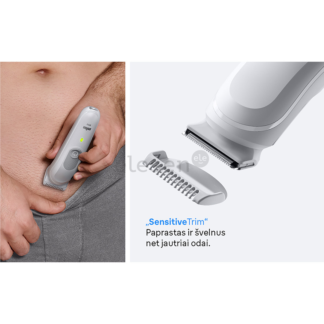 Braun Series 3, white - Body groomer