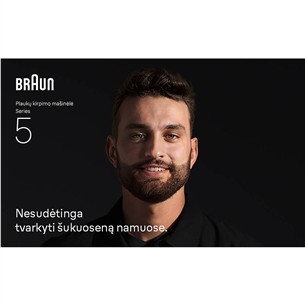 Braun Hair Clipper Series 5, black - Hair clipper