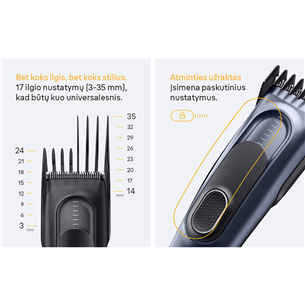 Braun Hair Clipper Series 5, черный - Машинка для стрижки волос
