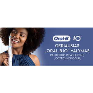 Braun Oral-B iO5, baltas - Elektrinis dantų šepetėlis