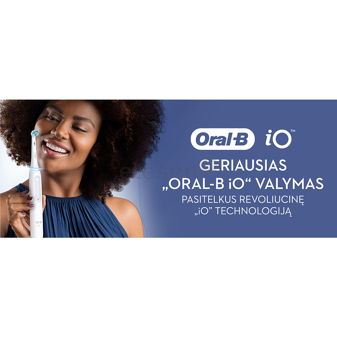 Braun Oral-B iO5, baltas - Elektrinis dantų šepetėlis