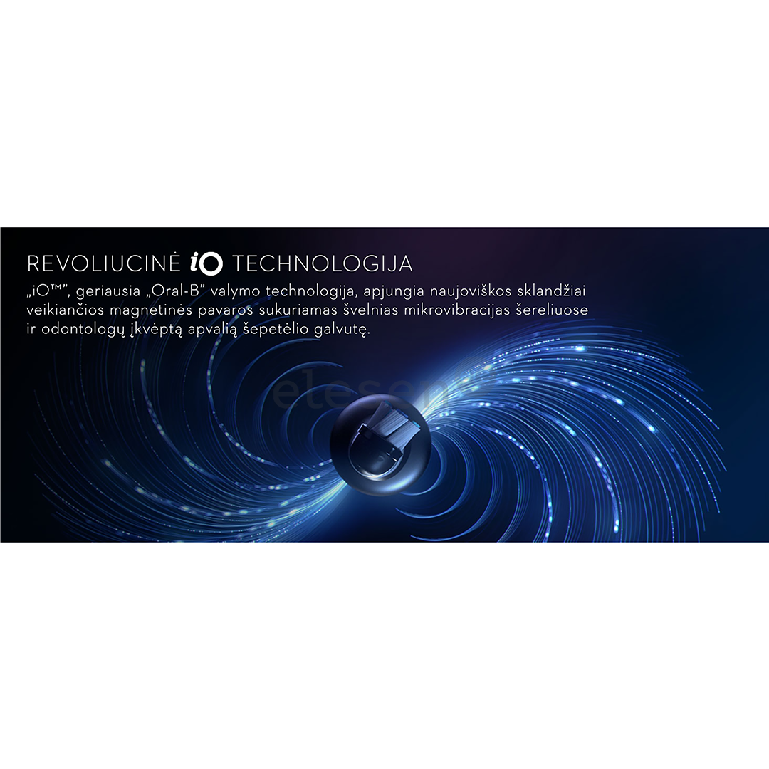 Braun Oral-B iO5, baltas - Elektrinis dantų šepetėlis