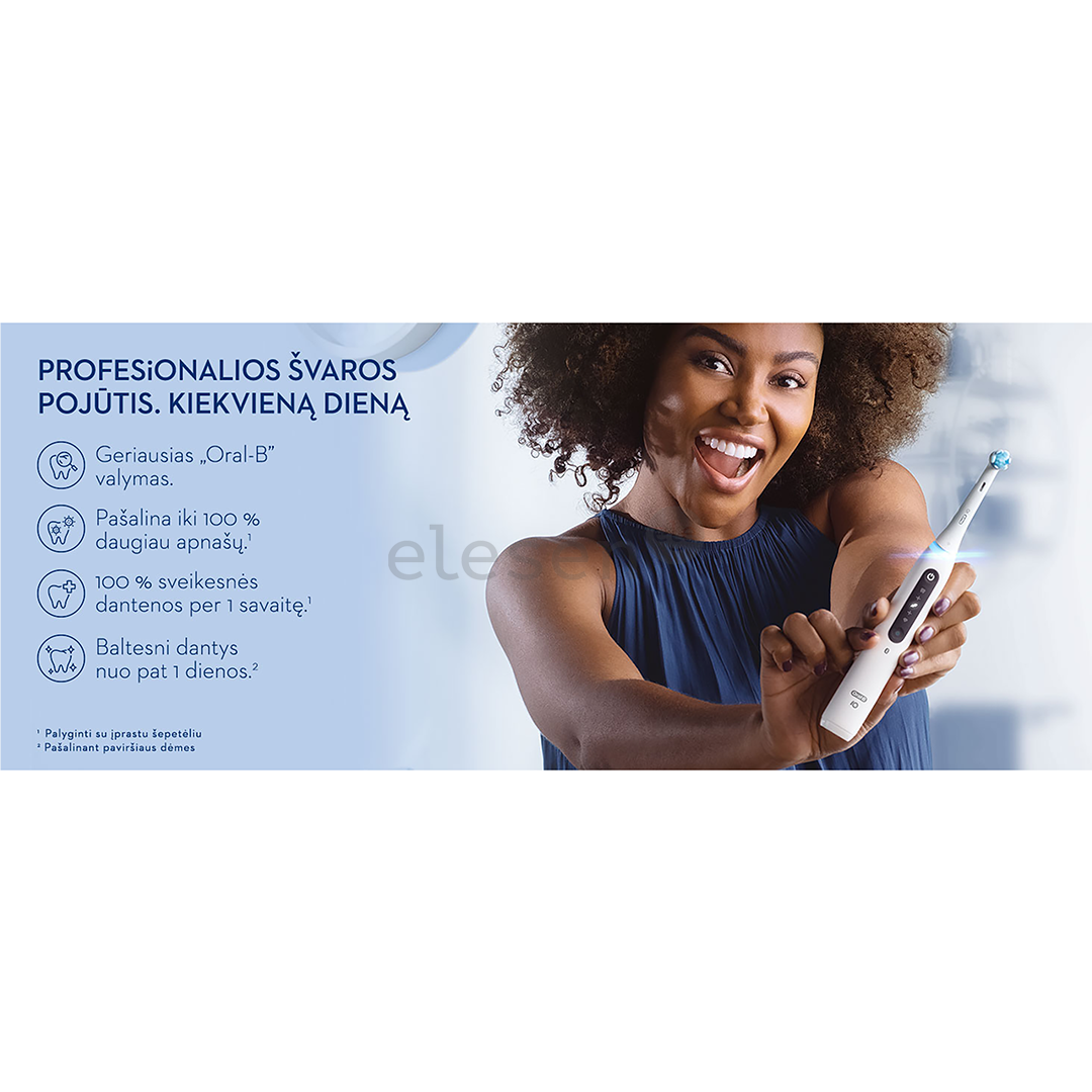 Braun Oral-B iO5, baltas - Elektrinis dantų šepetėlis