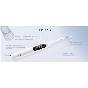 Braun Oral-B iO 7, футляр, белый/черный - Электрическая зубная щетка