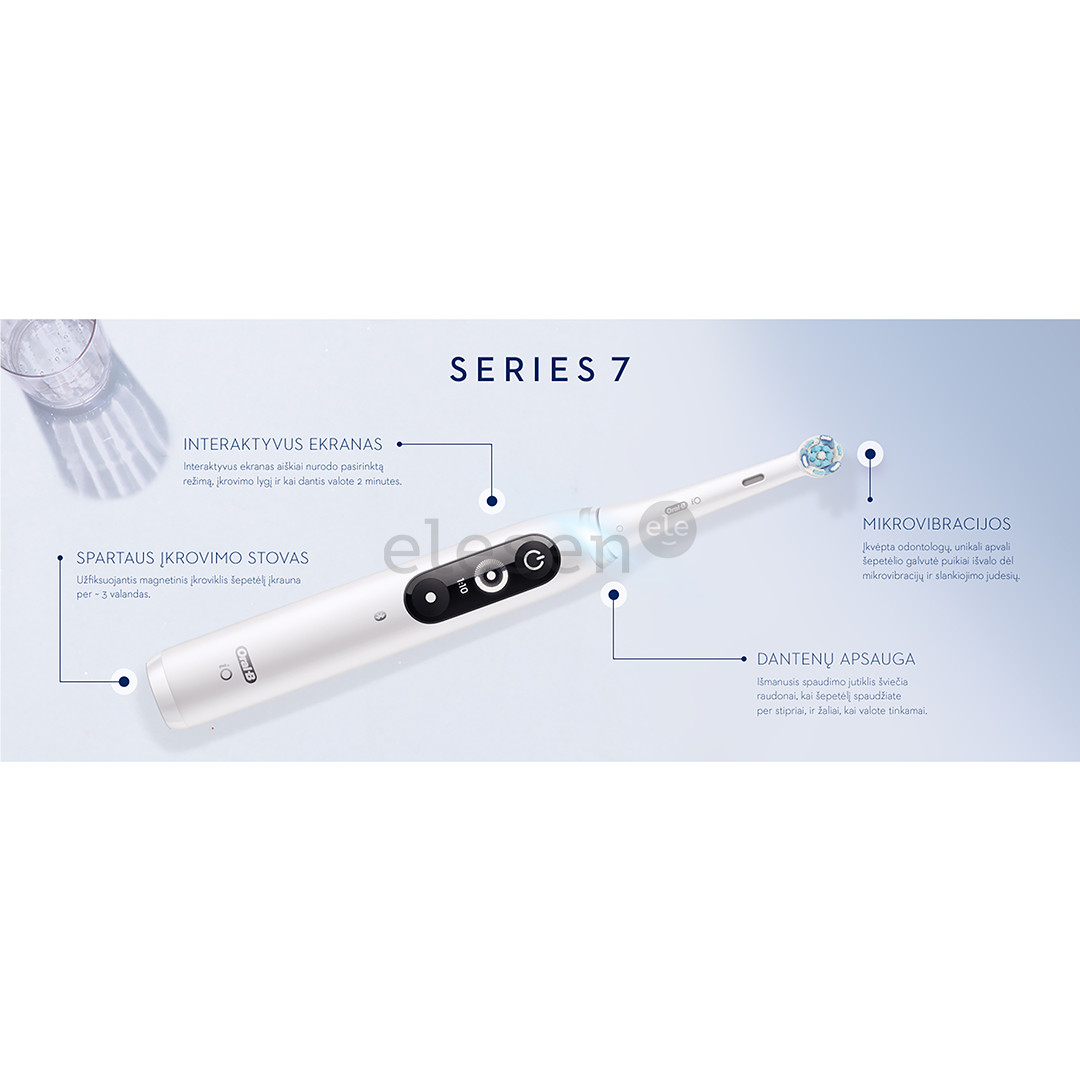 Braun Oral-B iO 7, футляр, черный/серый - Электрическая зубная щетка