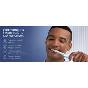 Braun Oral-B iO 6, pilkas - Elektrinis dantų šepetėlis