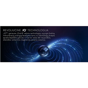 Braun Oral-B iO 8 Duo, 2 vnt., juodas/baltas - Elektriniai dantų šepetėliai