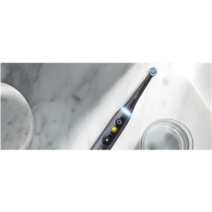 Braun Oral-B iO 8 Duo, 2 vnt., juodas/baltas - Elektriniai dantų šepetėliai