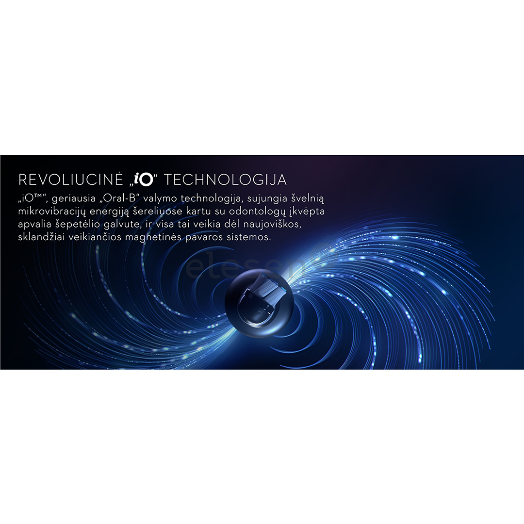 Braun Oral-B iO 9 Black Onyx - Elektrinis dantų šepetėlis