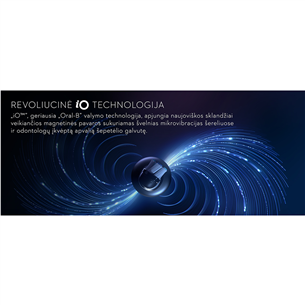 Braun Oral-B iO 10, baltas - Elektrinis dantų šepetėlis