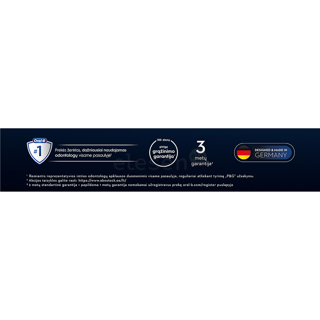 Braun Oral-B iO 10, baltas - Elektrinis dantų šepetėlis