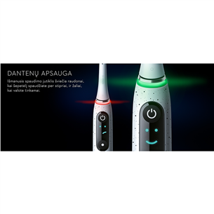 Braun Oral-B iO 10, baltas - Elektrinis dantų šepetėlis