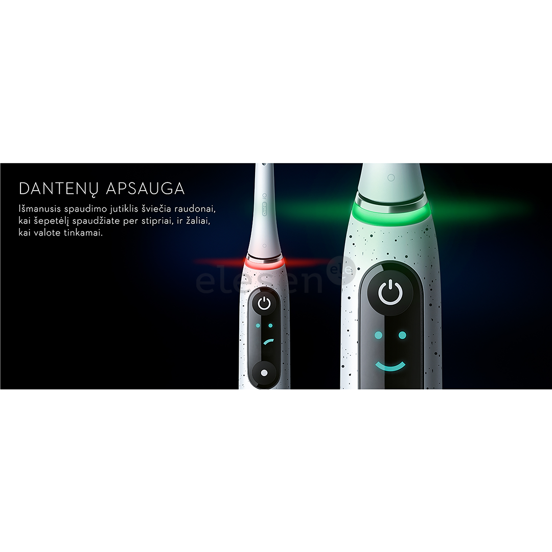 Braun Oral-B iO 10, baltas - Elektrinis dantų šepetėlis