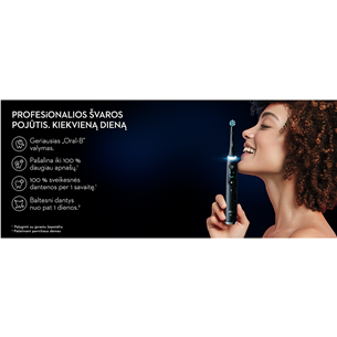 Braun Oral-B iO 10, juodas - Elektrinis dantų šepetėlis