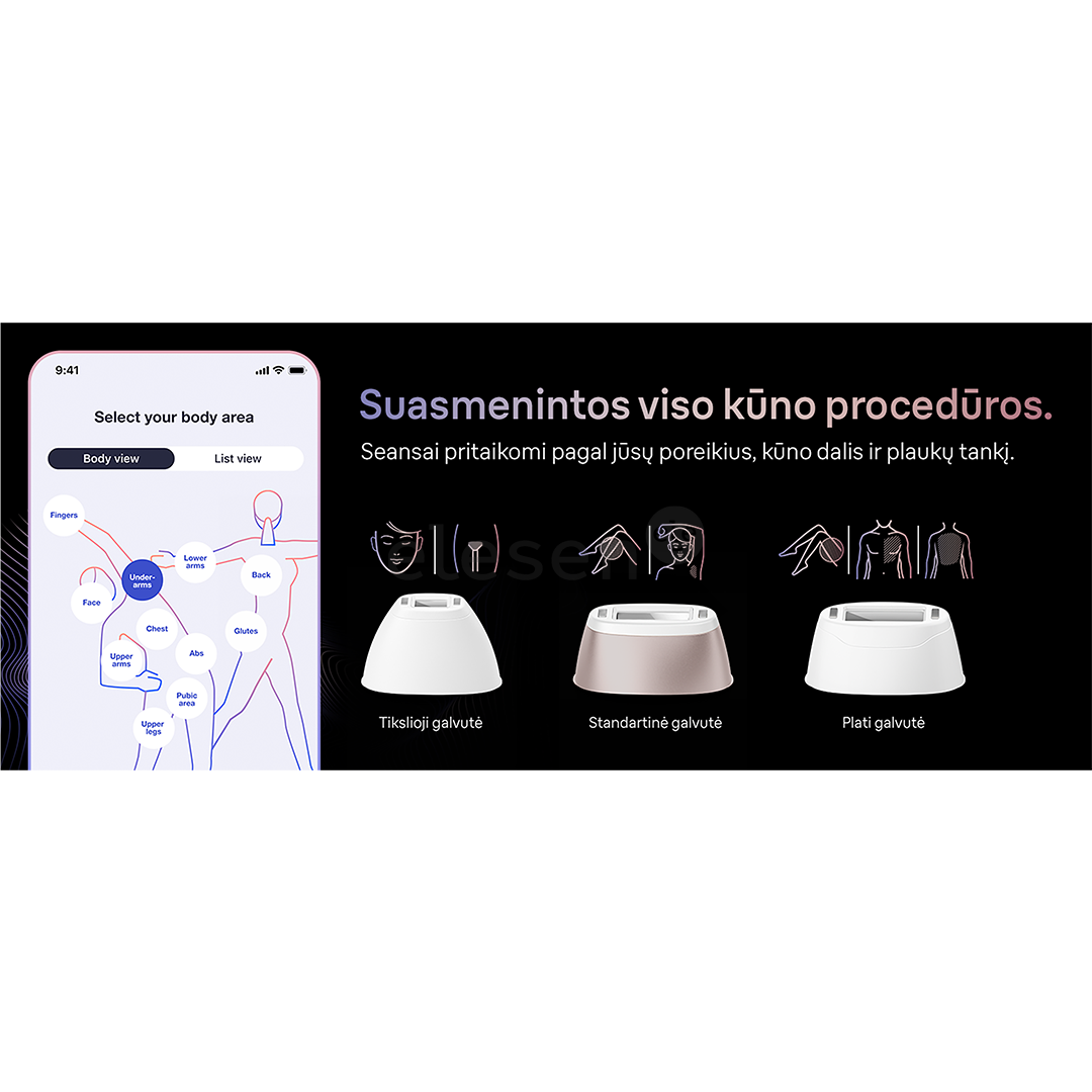 Braun IPL Skin i-Expert Pro 7 PL7147, baltas/aukso spalvos - Fotoepiliatorius