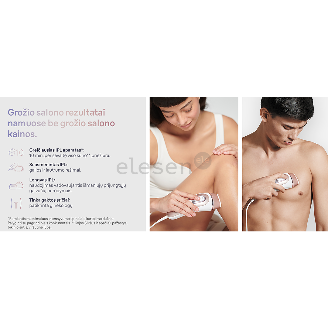 Braun IPL Skin i-Expert Pro 7 PL7147, baltas/aukso spalvos - Fotoepiliatorius