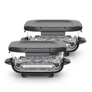 Ninja CRISPi 1,4L, CleanCrisp, 2 vnt., skaidrūs - Stikliniai indai su užsegamais dangčiais XSKLIDPLT2EUUK